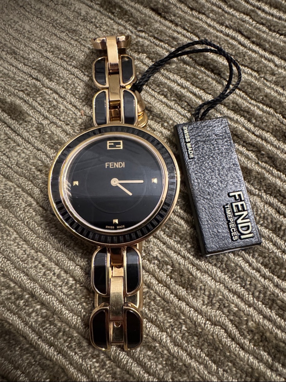 Fendi My Way Gold and Black Women's Bracelet Watch